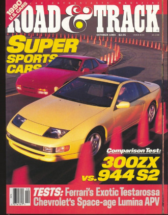 ROAD & TRACK 1989 OCT - 300ZX vs. 944 S2, PEGASO